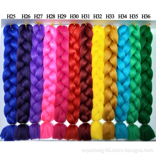 Hot Sale Expression Braid Hair Attachment 82inch 165g Jumbo Synthetic Braiding Hair Bundles Hot Water Suppliers for Braids